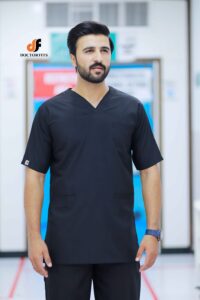 Unisex Mate Black Scrub