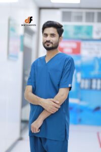 Unisex Blue Zinc Scrub