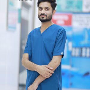 Unisex Blue Zinc Scrub