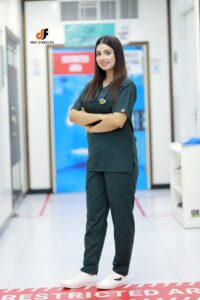 Women Olive Green Scrub