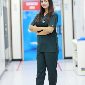 Women Olive Green Scrub