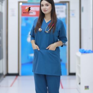 Women Blue Zinc Scrub