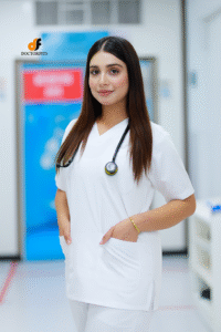 Women Pearl White Scrub