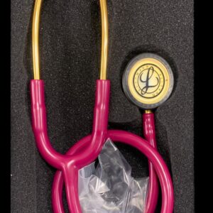 LITTMAN CLASSIC ||| STETHOSCOPE  LIMITED EDITION ROSE PINK  TUBE WITH RAINBOW FINISH CHEST PIECE