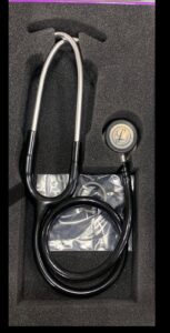 LITTMAN CLASSIC ||| STETHOSCOPE  BLACK TUBE WITH STANDARD FINISH CHEST PIECE