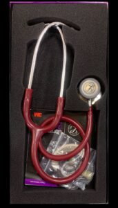 LITTMAN CLASSIC ||| STETHOSCOPE  BURGANDY TUBE WITH STANDARD FINISH CHEST PIECE 