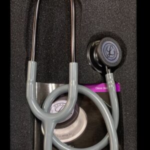 LITTMAN CLASSIC ||| STETHOSCOPE  LIMITED EDITION  GRAY  TUBE WITH MATT BLACK  FINISH CHEST PIECE
