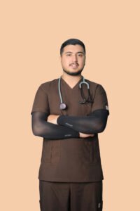 Unisex Dark Brown Scrub