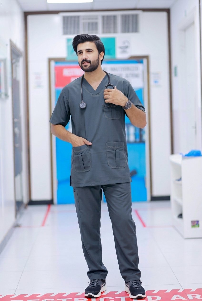 Unisex Divine Gray Scrub
