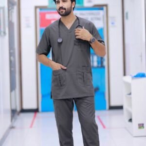 Unisex Charcoal Gray Scrub